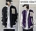 Moshtashio Mens Varsity College Jacket Baseball Bomber Jacket Vintage Sweatshirt Casual Unisex Streetwear Coats with Patch (Purple, X-Small)