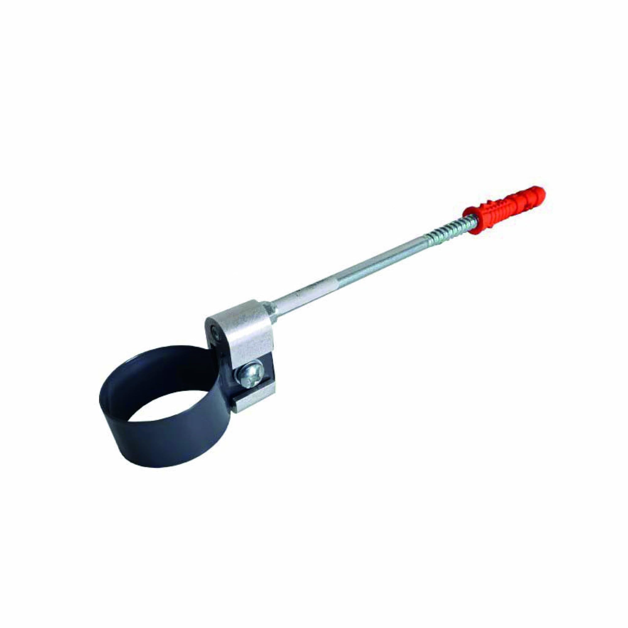 Renoplast® R50 Aluminium Clamp For Downpipe Graphit | Dn 40mm | Gutters, Rain Gutters, Roof Drainage, Sheet Metal Profiles, Garden Shed, Carport, Balcony Plug-In Gutter, Roof Gutter
