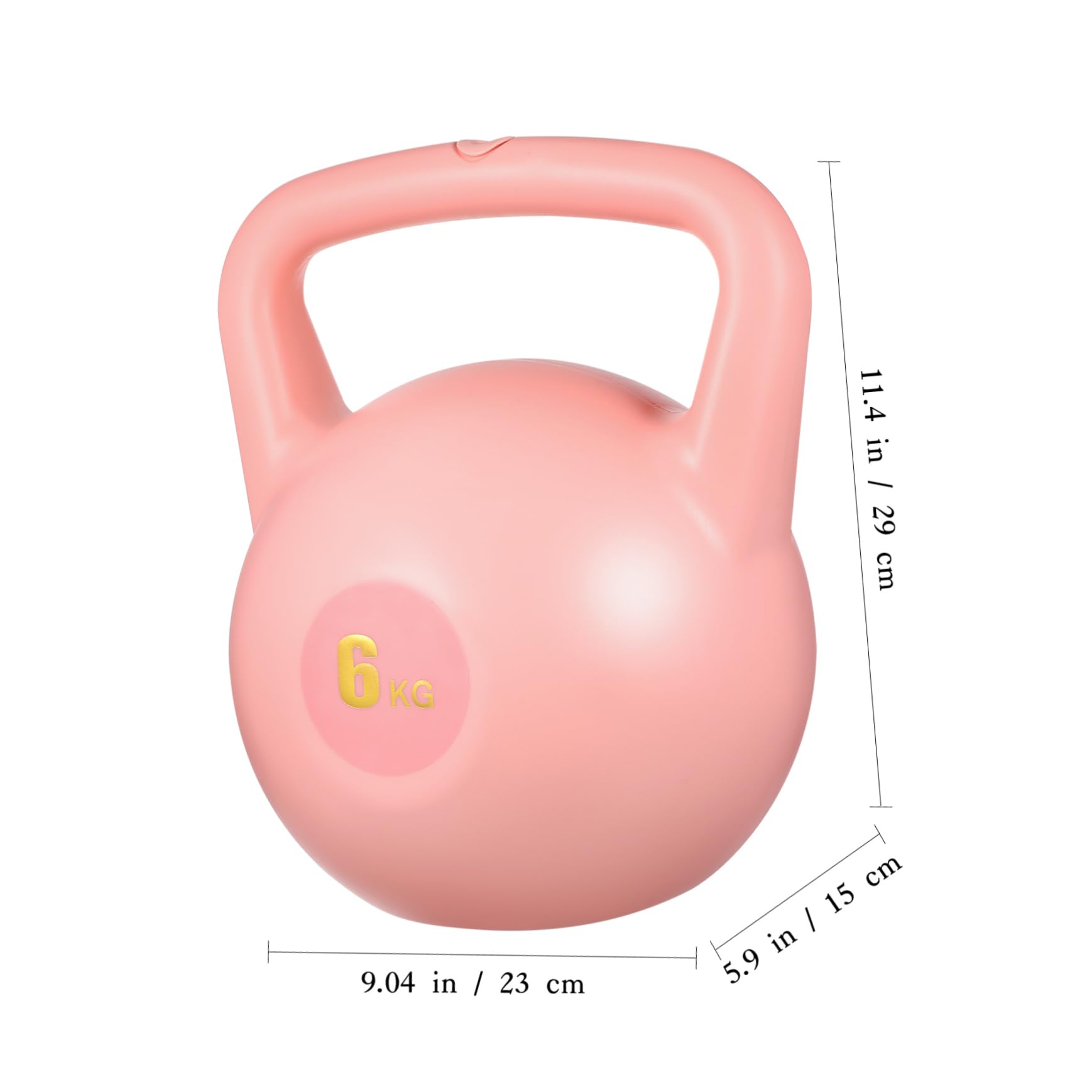 BESPORTBLE Water Filled Kettlebell Set Pe Material 6kg Soft Kettlebells for Home Gym Exercise Equipment Unique Design for Men Women