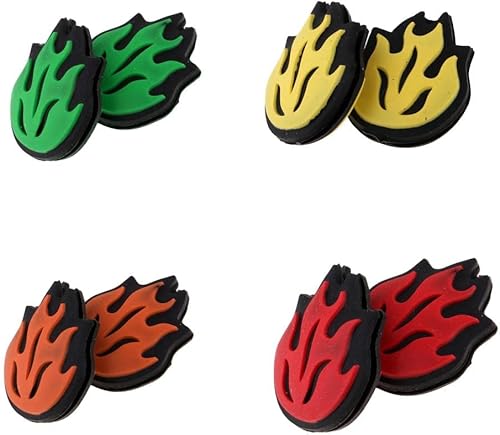 SM SunniMix 4 pares de raquetas de tenis, amortiguadores de vibraciones, amortiguadores a prueba de golpes, piezas de repuesto, accesorios