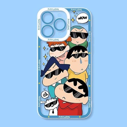 スマホケース クレヨンしんちゃん しんちゃん しろ 野原ひまわり 風間トオル 佐藤マサオ ボーちゃん iPhone用ケース アイフォンケース 耐衝撃 ソフト iPhone16e 携帯カバー クリア 耐衝撃 四隅滑り止め レンズ保護 スレ傷防止 滑り止め 軽