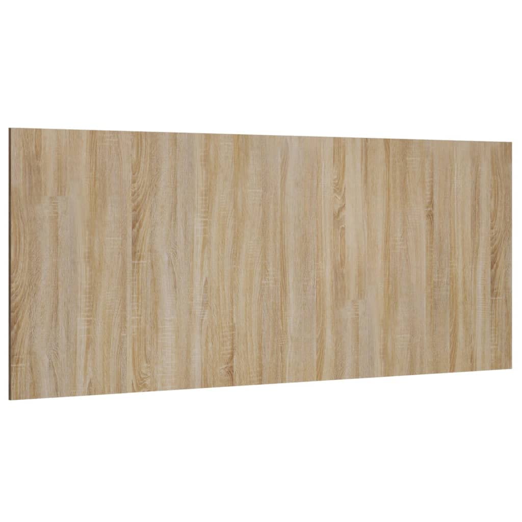 vidaXL Tête de Lit Murale Meubles de Chambre à Coucher Accessoire de Lit Tête de Cadre de Lit Double Chêne Sonoma 200x1,5x80 cm Bois d'Ingénierie