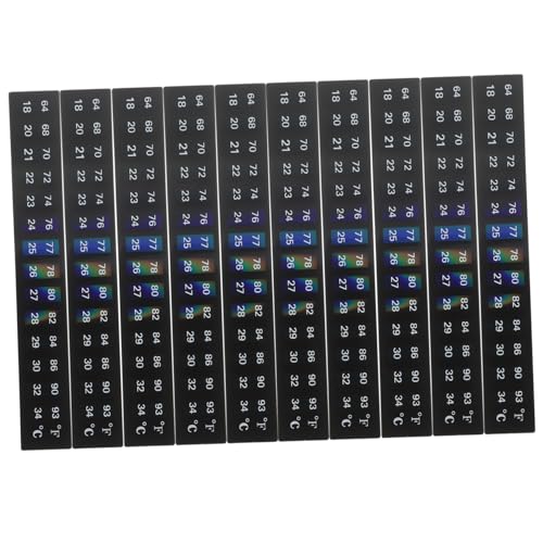 ifundom Digital Aquarium Thermometer Sticker Set 18-34° Stick for Fish Tank Wine Jar Random Style