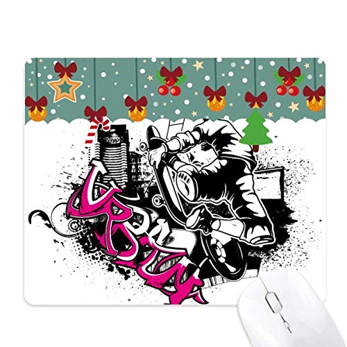 Tapis de bureau de Noël paysage de ski pour décorer votre espace