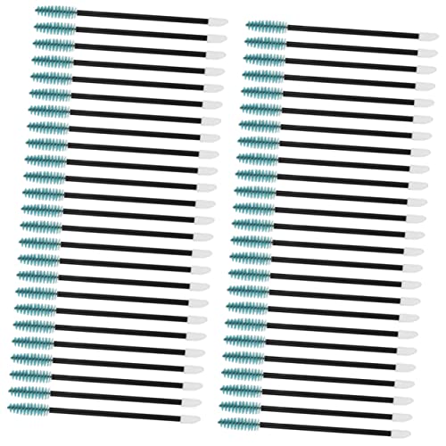 MERRYHAPY 50pcs Disposable Lash Brush Eyebrow Brush Makeup Applicator for Lash Extensions Travel Beauty Salons Easy to Roll Skin-friendly Material