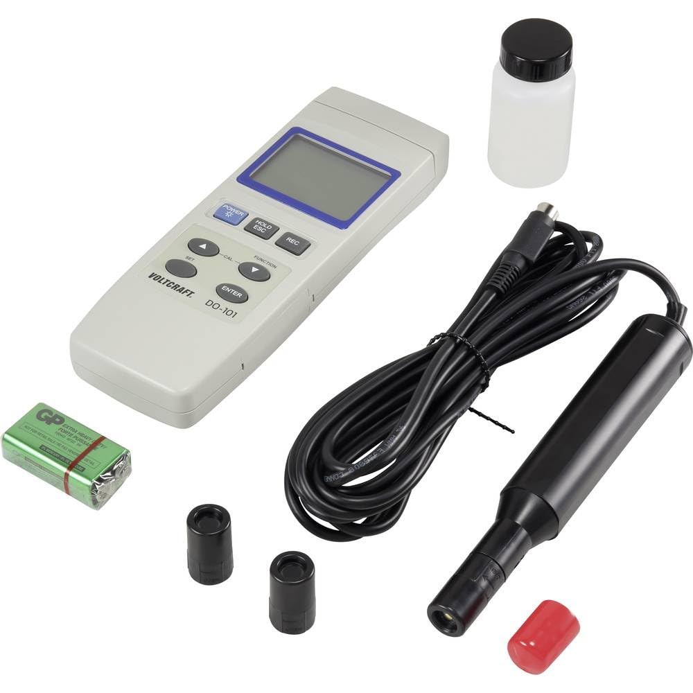 VOLTCRAFT DO-101 Misuratore di ossigeno 0-20 mg/l Elettrodo sostituibile con funzione di misurazione della temperatura