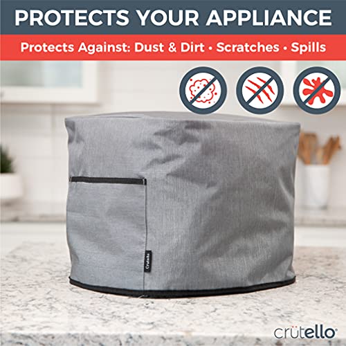 Image of Crutello Air Fryer Cover with Storage Pockets for 10 Quart Fryer - Small Appliance Dust Covers