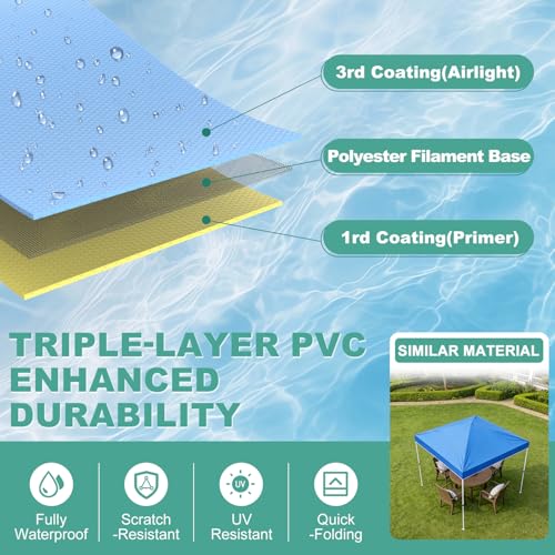 Image of Pool Float with Canopy Adult|UPF50+ Float with Shade|Pool Chair for Lake