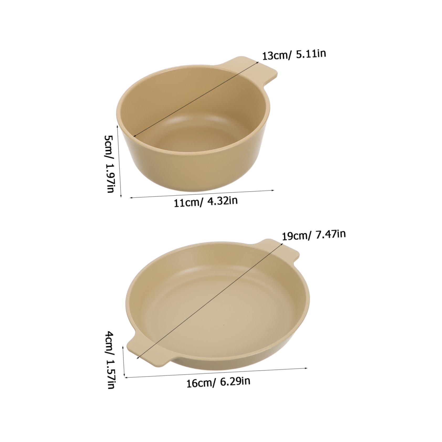 MUSISALY 1set Portable Plastic Dinnerware Set Lightweight Unbreakable Plates Snack Bowls for Outdoor Camping Picnics Travel Reusable Dinner Plates Bowls for Parties and Gatherings