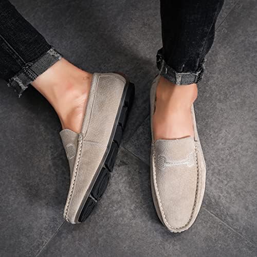 Santimon Mens Penny Loafers Casual Moccasins Slip On Dress Driving Shoes Ivory 12 US | Image 5