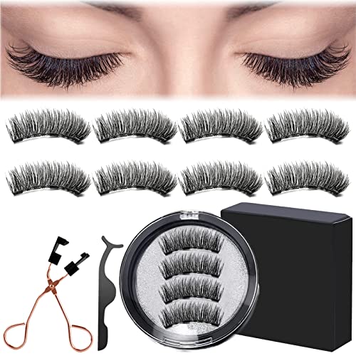 Pestañas Postizas Magneticas Naturales Con Magnéticas Pestanas Reutilizaveis 8pcs Pestañas Magneticas Viene Con 2 Pinzas Para Pestañas Pestañas Magneticas Naturales no Requiere Pegamento