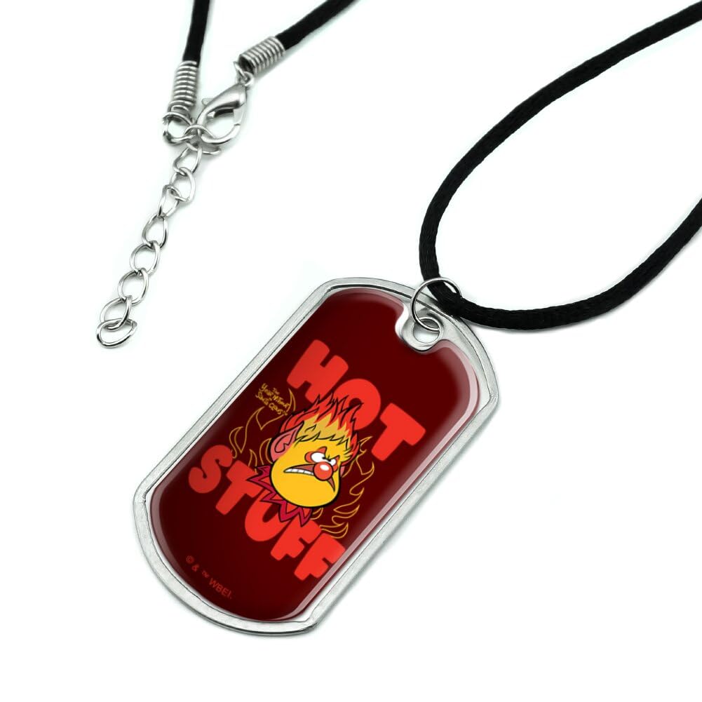 Year Without a Santa Claus Hot Stuff Military Dog Tag Pendant Necklace with Cord