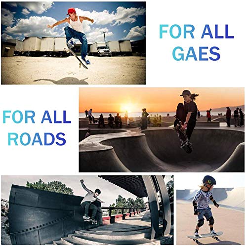 Skateboard, compleet board 31 X 8 inch Skateboards met dubbele kick, Abec-11 kogellagers, 7-laags esdoornhout Longboard… - Afbeelding 7