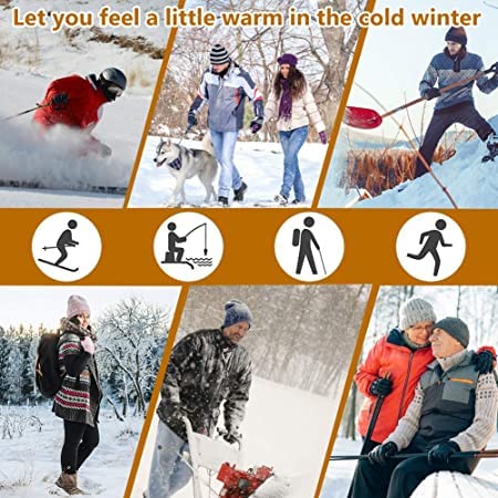 Tcalzini Tormalina Calze Autoriscaldanti Calzini Riscaldati Calzini Magnetici, Termiche, Calde, Scaldamuscoli, Caldi, Invernali, Lavabile, per Uomo e Donna, Nero,4Pairs, Regalo di Natale - Image 8