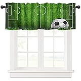 Bathroom Window Curtains Rod Pocket Kitchen Curtain Valance Short Drapes for Kitchen Bedroom Living...