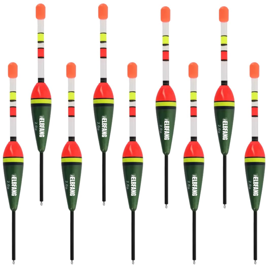 Posen-Set, 10 Stück, Grössen wählbar, 3g/4g/5g/6g/8g, Knicklichtposen, Schwimmer für Angeln, Angel-Posen, Pose zum Angeln