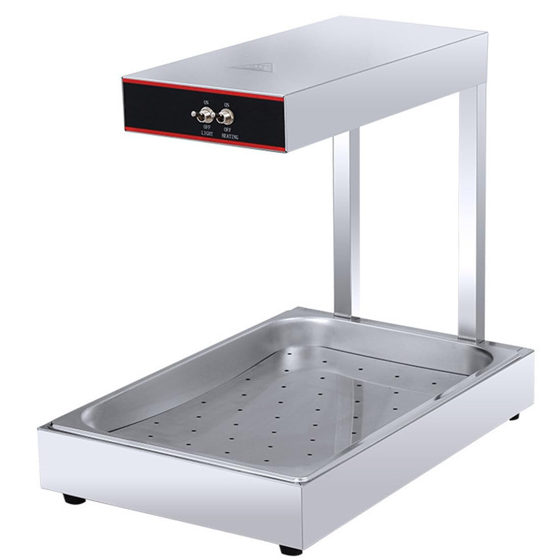 AYCDL Commercial Food Heat Lamp, Fry Dump Station, Countertop Food Heat Lamp, Restaurant Buffet Kitchen Hotel Equipment