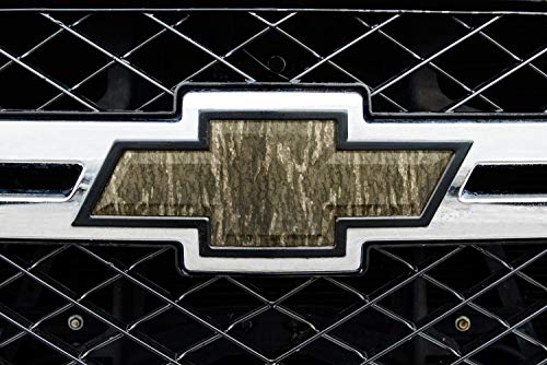 Image of Mossy Oak Graphics - 14010-BL Universal Bottomland Auto Emblem Skin - Easy to Install Vinyl Wrap - Fits Any Auto Emblem on Trucks, Cars, or SUVs