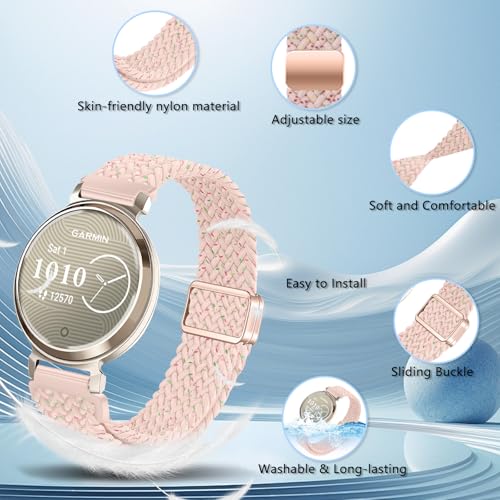 Correa de reloj de 14 mm para Garmin Lily 2 con hebilla magnética miniatura 2