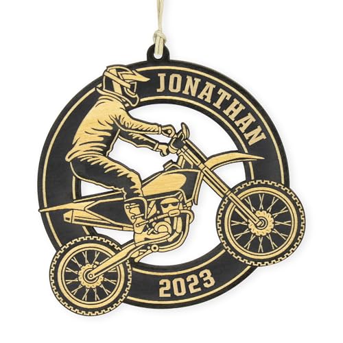 Personalized Off-road Motorcycle, Motocross, Dirt Bike Christmas Ornament
