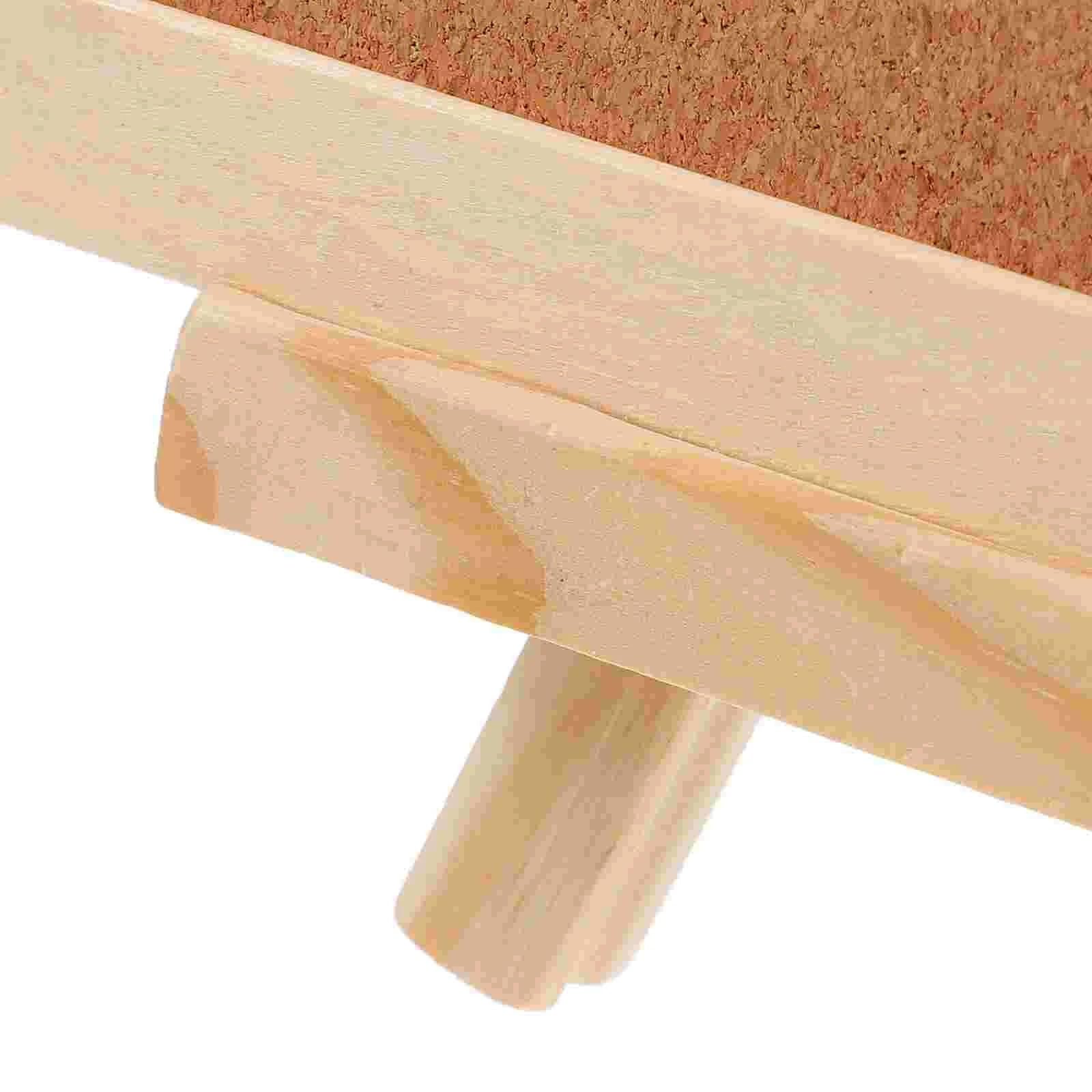 1 Tavola Con Cavalletto Per Ufficio | Espositore da cavalletto in legno Bacheca in sughero con cornice Treppiede in legno Bacheca in sughero Bacheca piccola