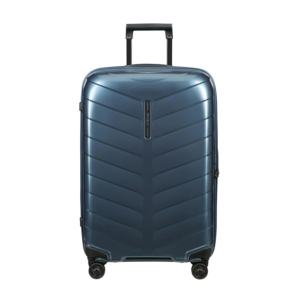 Samsonite Attrix - Spinner M, Koffer, 69 cm, 73 L, Blau (Stahlblau)