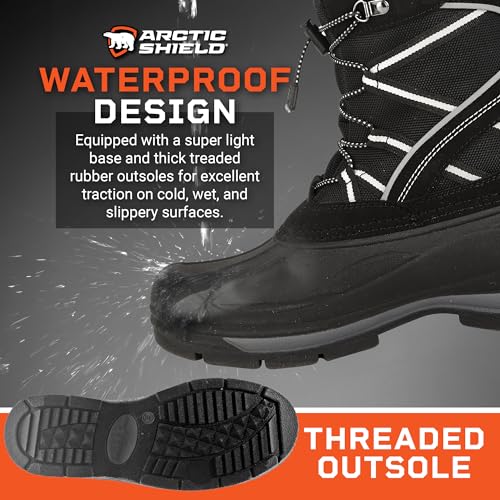 Balto Winter Boots for Men - Waterproof Warm Insulated Mens Snow Boots for Men - Comfortable Durable Outdoor Ski Mens Winter Snow Boots4