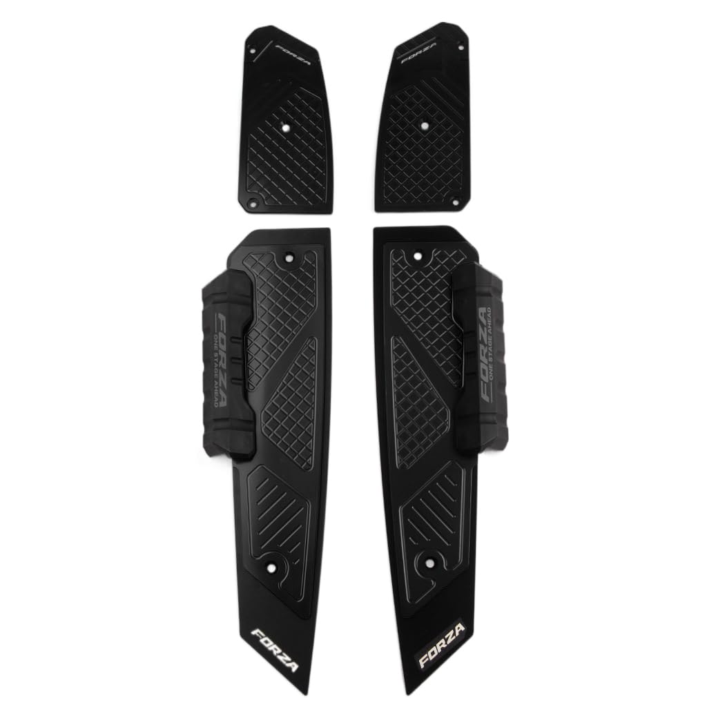 Foot Pegs Pedals Motorcycle Footrests For FORZA 300 350 2023 Motorcycle Footmats Footboard Steps Plate Pegs For HONDA Accessories (black)