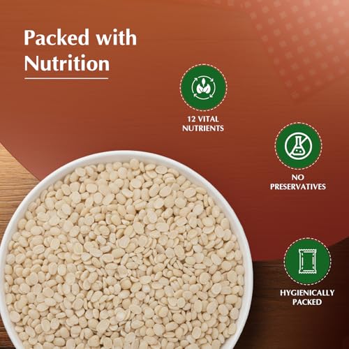 Image of Amazon Brand - Vedaka Premium Unpolished White Urad Whole, 500 g