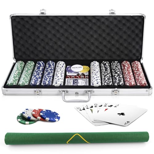 GIANTEX |[J[`bv 500 5F Ȃ JWm11g |[J[Zbg A~P[X t |[J[}bgt _CX5 {^3 gv2g JWm`bv `bvZbg eLTXz[fΉ ƗV (11g500SL)