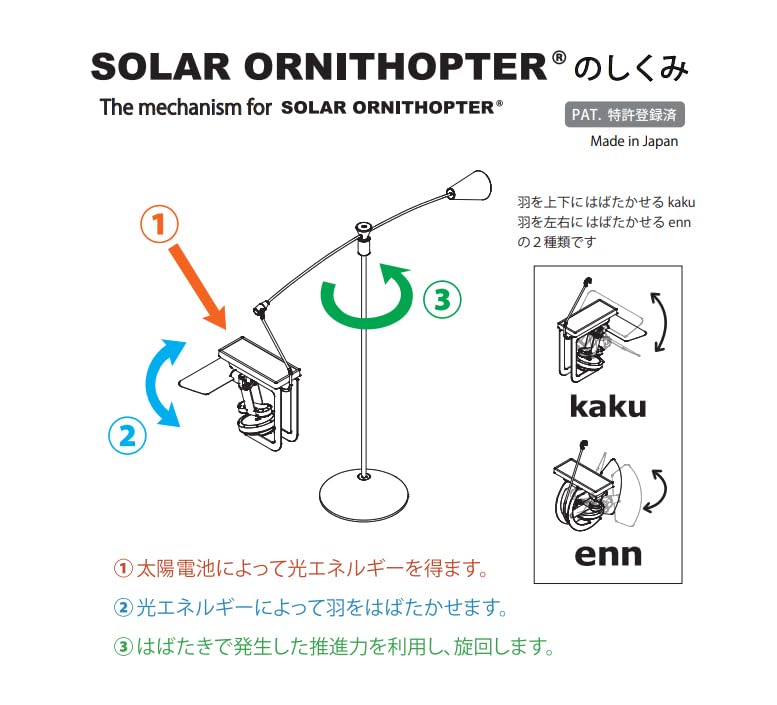 Amazon.co.jp: SOLAR ORNITHOPTER [kaku] オブジェディスプレイ 034