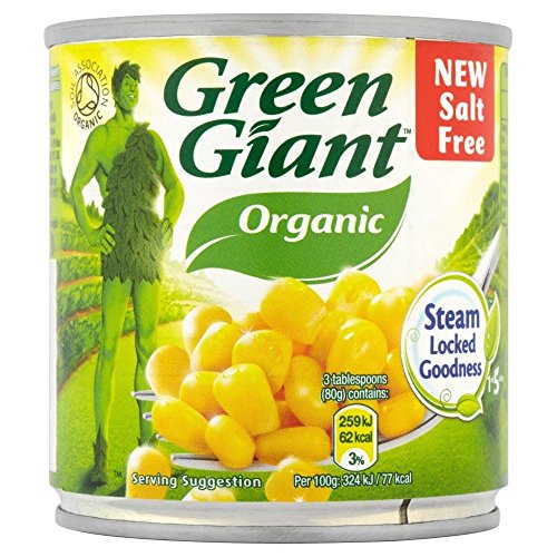 Green Giant Organic Sweetcorn Salt Free 