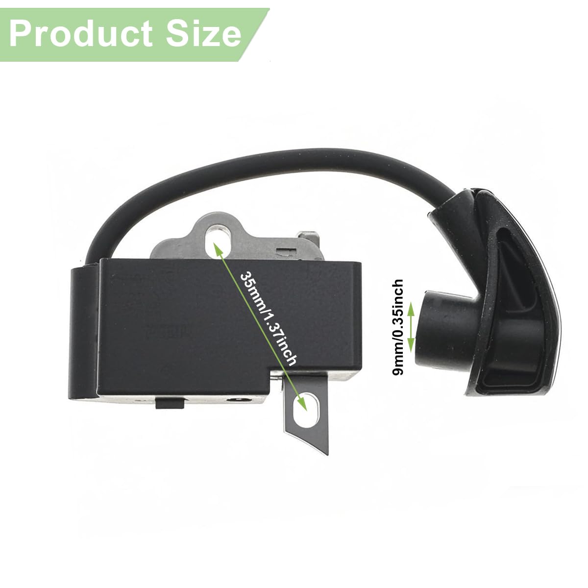 ZAMDOE Zündspulenmodul für Stihl HS81 HS81R HS81RC HS81T HS86 HS86R Heckenschere Freischneider Ersatzteile 4237 400 1302 4237-400-1302, mit Zündkerze
