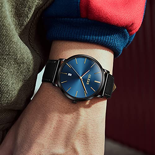 Image of OLEVS Men's Watches Analog Quartz Chronograph Dress Watch Multifunctional Stainsteel Steel Waterproof Classic Original Watch for Man