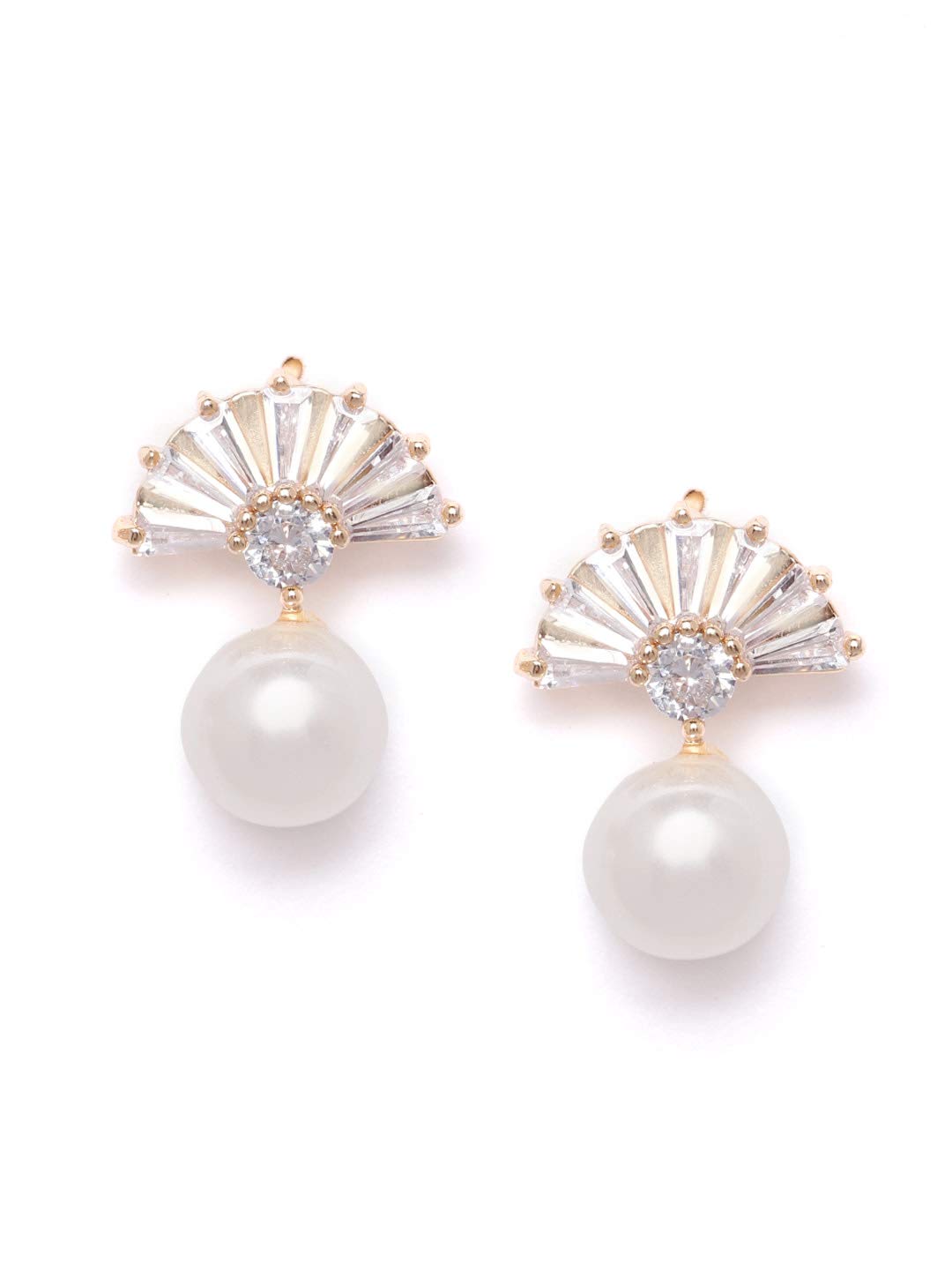 See full amazon price history chart for Zaveri Pearls Gold Tone Shimmering Baguette Diamond & Pearl Stud Earring For Women-ZPFK9455 Zaveri Pearls Gold Tone Shimmering Baguette Diamond & Pearl Stud Earring For Women-ZPFK9455 (B084KT3S5Y) Amazon Price History, Amazon Price Tracker