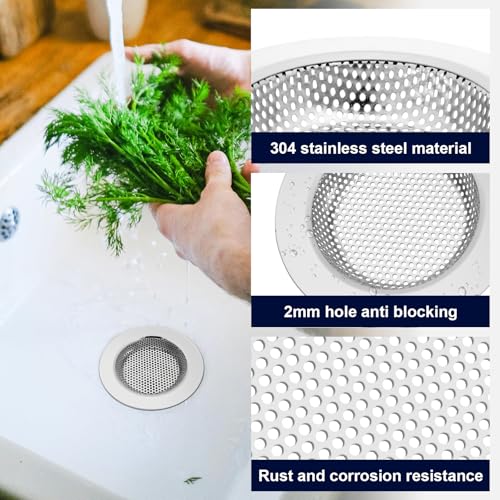 Colador para fregadero de cocina Murtenze 3 piezas acero inoxidable miniatura 5