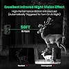 ArzzuNiu Trail Camera Night-Vision Motion Activated - 4K 32MP Game Camera 0.2s Trigger Time Motion Activated Gaming Cameras,105 Wide-Angle 850nm Infrared LEDs for Wildlife Monitoring