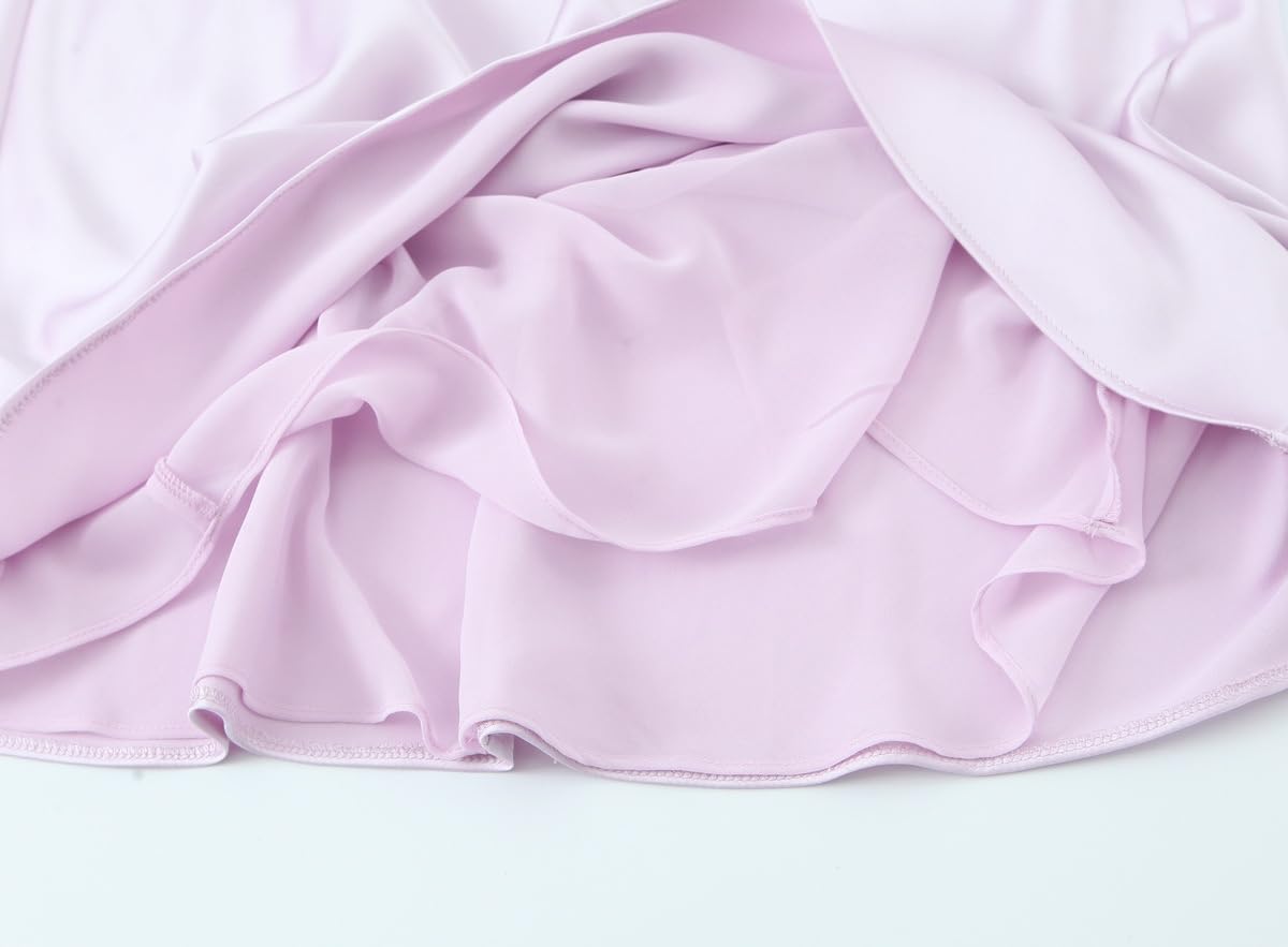 Abito Sottoveste Lungo Da Donna In Raso con Scollo A V e Schiena Scoperta Elegante Abito Da Festa Lungo con Spalline Sottili Abito Da Sera Sexy per Invitata A Un Matrimonio Festa Estiva Tè Pomeridi