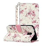 SATURCASE Coque pour Samsung Galaxy S5, Beau 3D PU Cuir Magnétique Flip Portefeuille Support Porte-Carte Dragonne Protecteur Housse Étui pour Samsung Galaxy S5 (YR-3)