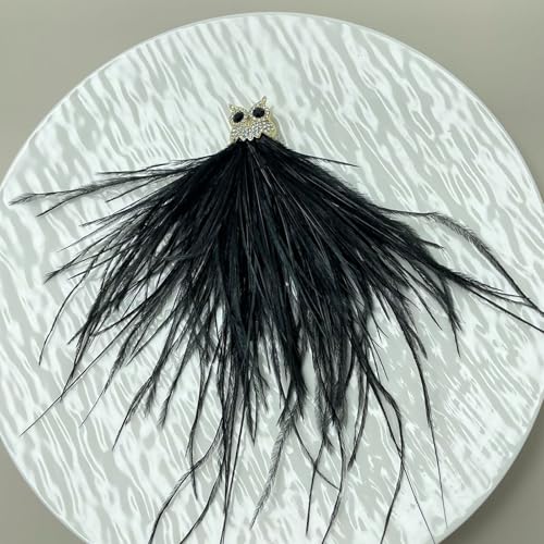 Broche de búho joyería de invierno pin de aleación para decoración de ropa y abrigos largos 6