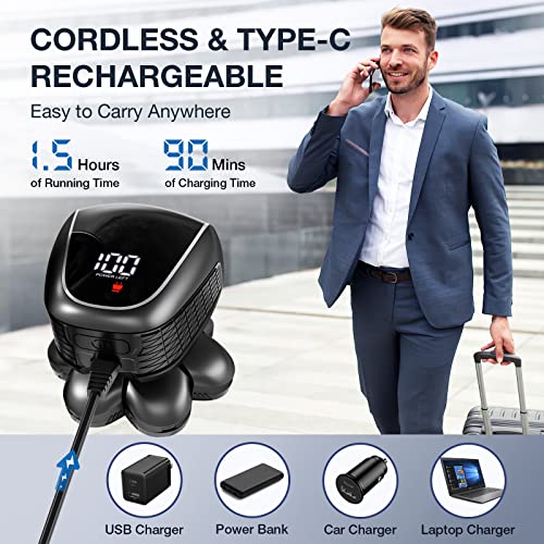 Head Shaver 7D, Wyklaus Upgrade Head Shavers For Bald Men, Head Electric Razor With Nose Hair Trimmer, Waterproof Wet/Dry Mens Grooming Kit, Anti-Pinch, Led Display, Usb Rechargeable（Black） #TOP2