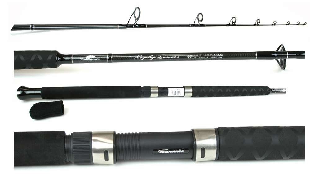 Tsunami Trophy Fishing Jigging Rod Spinning 6'6'' 20-50 lb TSTBS-J-661MH