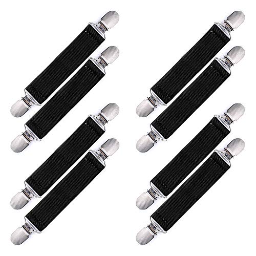 Century Star Stainless Steel Mitten Clips For Kids Elastic Glove Clips For Kids Babys Adults Winter Mitten Clips D Black4 One Size