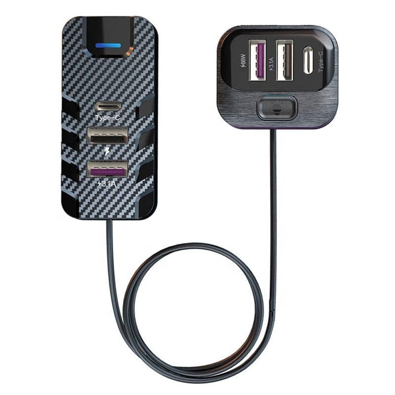 WISTAR 6 Ports Car Charger Back Seat Car USB Type C Fast Charge Phone Charger PD QC 3.0 SCP AFC Mobile Phone Chargers for Xiaomi-image-20