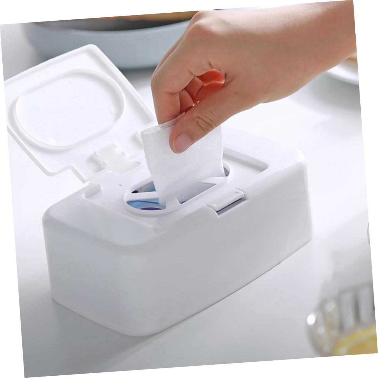 Alipis 8pièces Distributeur De Lingettes Humides Boîte De Rangement pour Maison Support Pratique pour Lingettes Et Accessoires pour Salon Chambre Salle De Bain