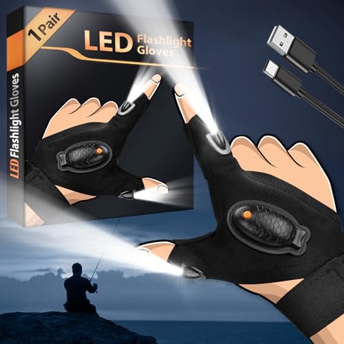 Ideas para Regalar Hombre Regalo Original - Regalos Originales para Hombre Padre Regalos Papa Hombres Cumpleaños Regalos Navidad Calendario de Adviento Guantes Con Luz LED Trabajo Gadgets Tecnologicos