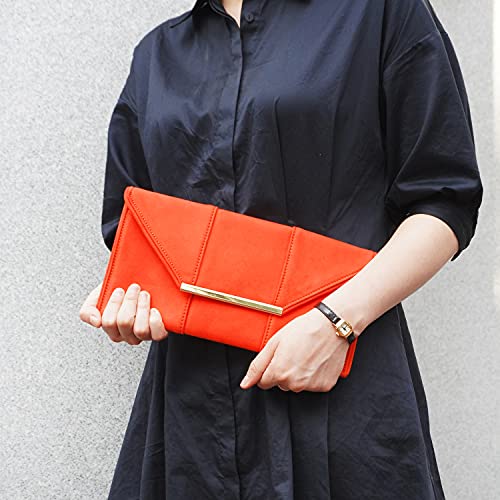 Image of JNB Faux Microsuede Envelope Clutch