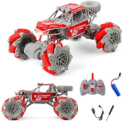 Fitto Stem Remote Control Car, Off Road Tyres, 2 Engines, Easy To Assemble, Durable Metal Body, Red