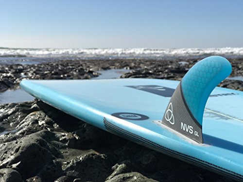 image for Naked Viking Surf Large GL Thruster Surfboard Fins (Set of 3) Blue Car