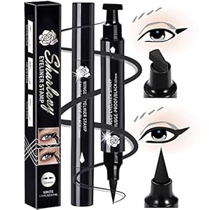 Black-Eyeliner-Stamp-Wingliner-Winged-Eyeliner-Stamps-for-Perfect-Wing-Cat-Eyes-Stamp-Eyeliner-long-Lasting-Liquid-Eyeliner-Waterproof-Smudge-Proof-10MM SHARLOVY Black Eyeliner Stamp Wingliner-Winged Eyeliner Stamps for Perfect Wing Cat Eyes Stamp Eyeliner, long Lasting Liquid Eyeliner Waterproof Smudge Proof 10MM